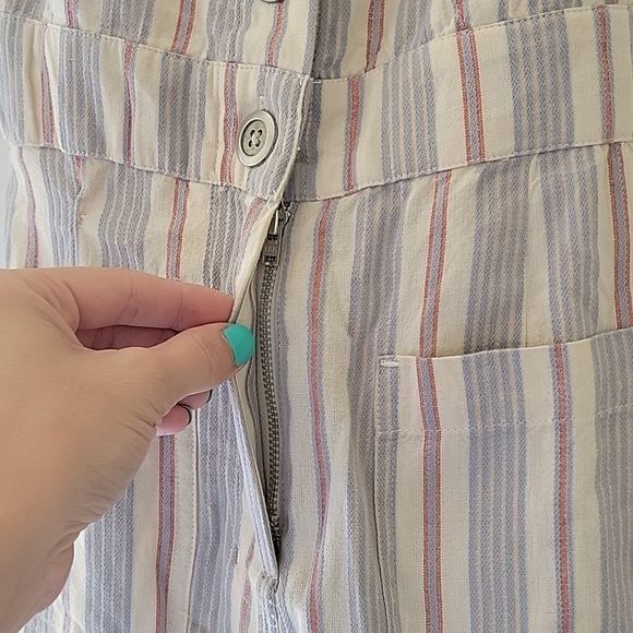 L*Space Dream On Striped Button Front Sleeveless Strappy Jumpsuit Size X… - Picture 9 of 10